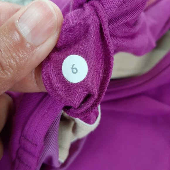 Lululemon Power Y Tank Hot Pink Straps Size 6 - Picture 9 of 9